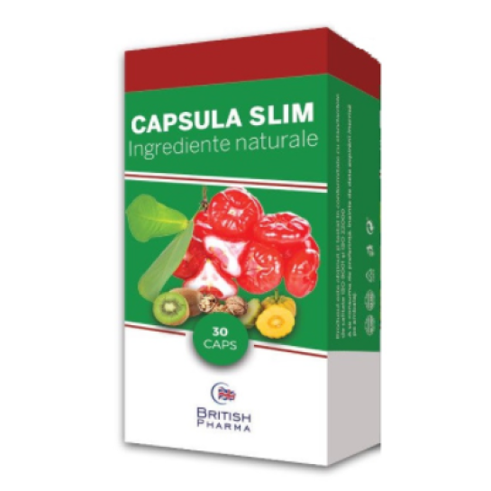 Capsula slim slăbit, 30 capsule, British Pharma