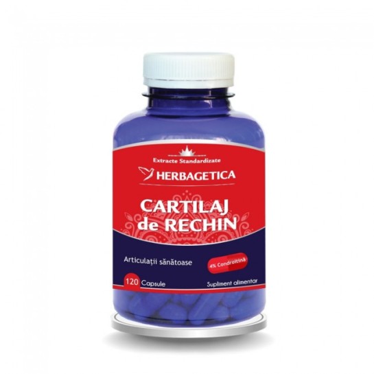 Cartilaj de rechin 120 capsule, Herbagetica