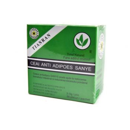 Ceai antiadipos Sanye Tianran, 30 plicuri, China