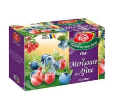 Ceai cu merisoare si afine, 20 plicuri, Fares