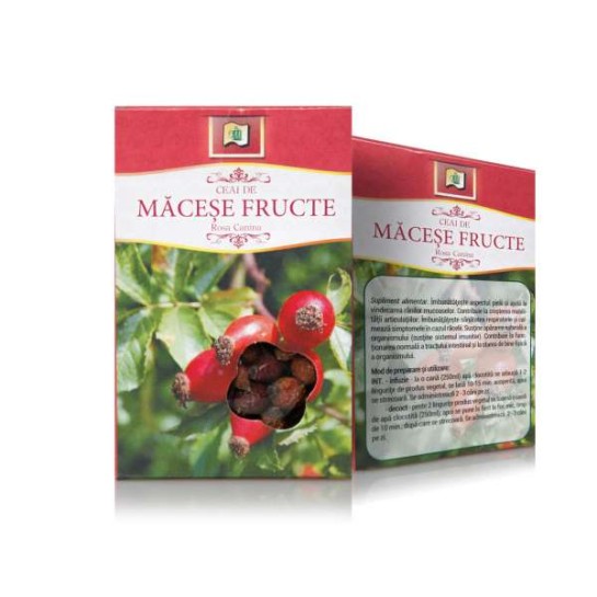 Ceai măcese fructe, 50g, Stef Mar