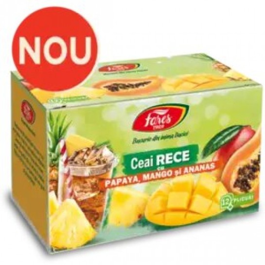 Ceai rece cu papaya,mango si ananas, Fares