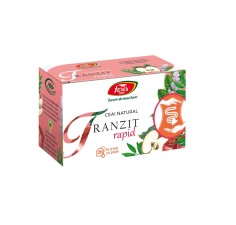Ceai Tranzit Rapid, 20 plicuri, Fares