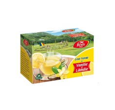 Ceai Verde cu Lamaie si Vanilie, 20 plicuri, Fares