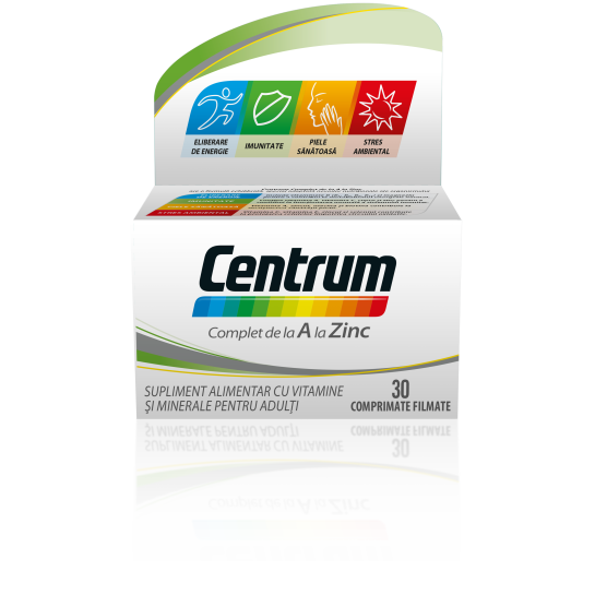 Centrum complet de la A la Zinc, 30 comprimate