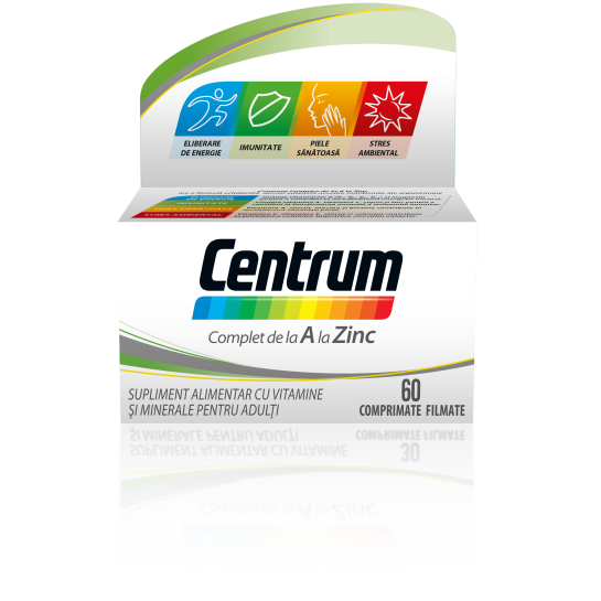 Centrum complet de la A la Zinc, 60 comprimate