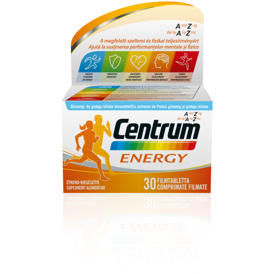 Centrum Energy de la A la Zinc, 30 comprimate