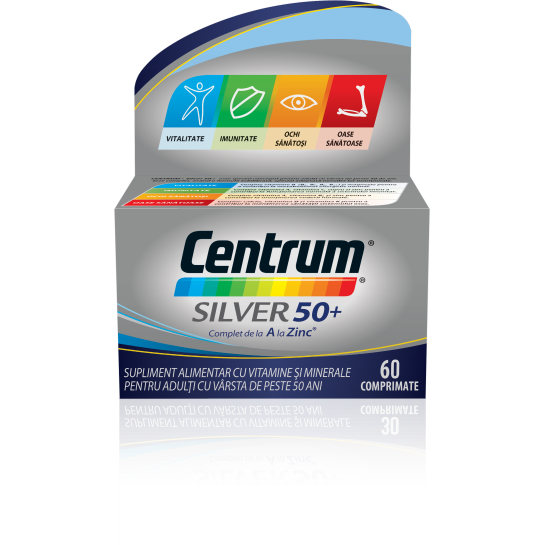 Centrum silver 50+ complet de la A la Zinc, 30 comprimate