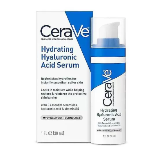 CeraVe Ser hidratant cu acid hialuronic pentru ten normal-uscat, 30ml
