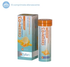 Cesizin + D3, 10 comprimate efervescente, Hyllan