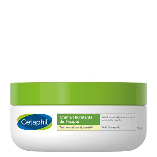 Cetaphil Cremă hidratantă noapte cu acid hialuronic, 48ml