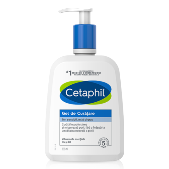 Cetaphil Gel Curăţare - Piele Normală si Grasă, 236ml