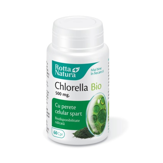 Chlorella 500mg bio, 60 capsule, Rotta Natura