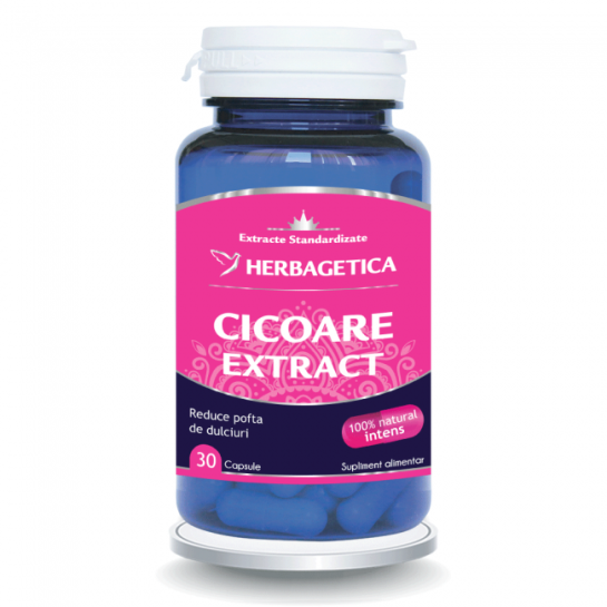 Cicoare extract 30 capsule, Herbagetica
