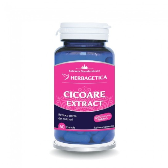 Cicoare extract 60 capsule, Herbagetica