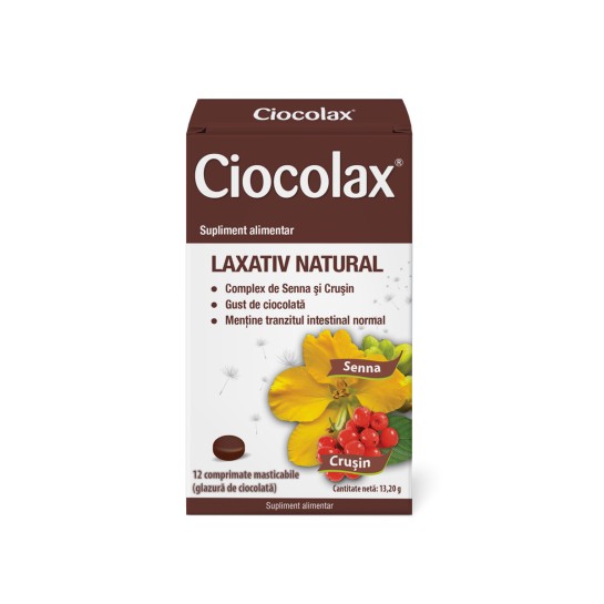 Ciocolax, 12 comprimate, Labormed, supliment alimentar cu efect laxativ stimulant