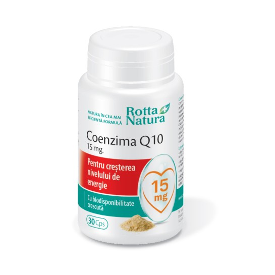 Coenzima Q10, 15 mg, 30 capsule, Rotta Natura