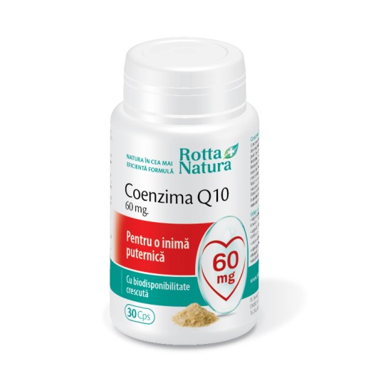 Coenzima Q10, 60 mg, 30 capsule, Rotta Natura