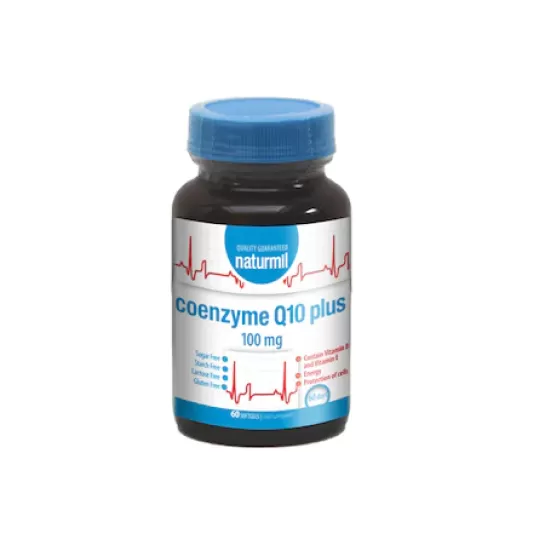 Coenzyme Q10 Plus 100 mg, 60 capsule gelatinoase moi