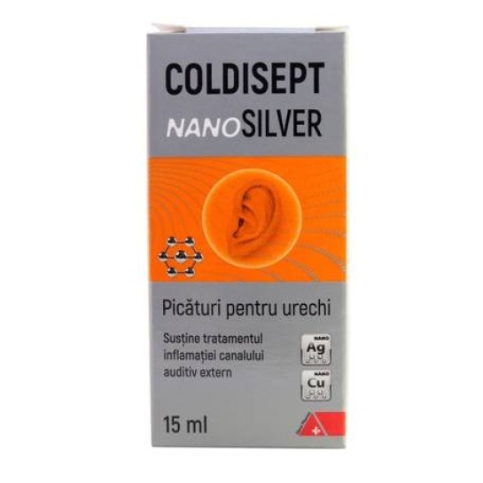 Coldisept Nano silver picaturi auriculare