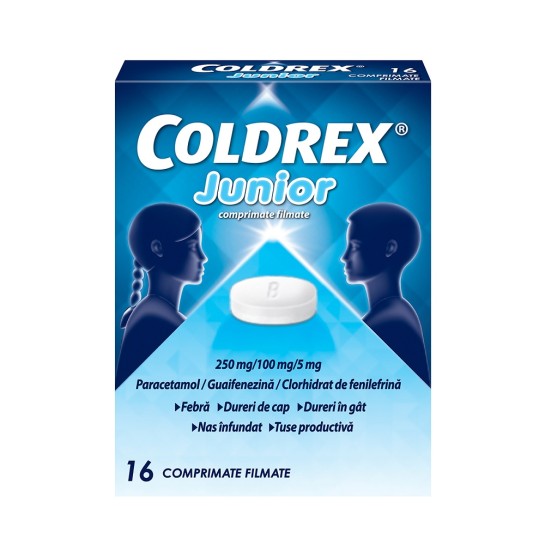 Coldrex junior, 250 mg, comprimate filmate, Perrigo