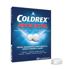 Coldrex sinus extra, 500mg/3mg/50mg, 20 comprimate, Perrigo