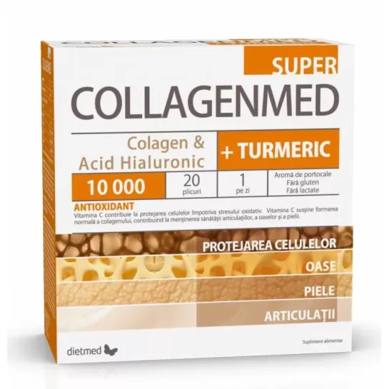 CollagenMed Super + Turmeric, 20 plicuri, Dietmed