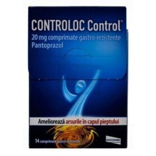 Controloc Control, 20mg, 14 comprimate gastrorezistente, Takeda