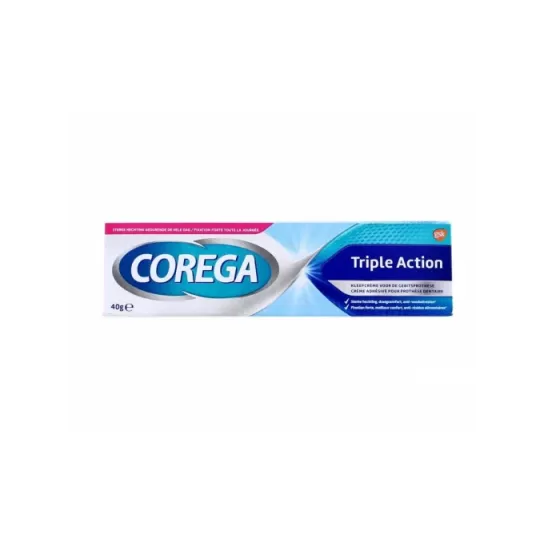 Corega cremă adezivă triple action, 40 ml, Glaxo