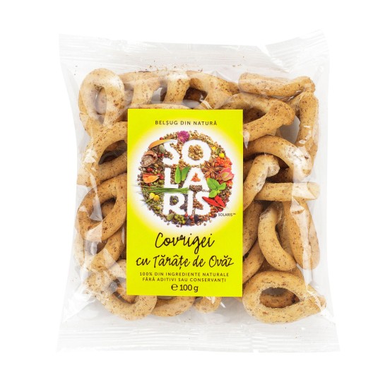 Covrigei din făină integrală si tărate de ovăz 100g Solaris