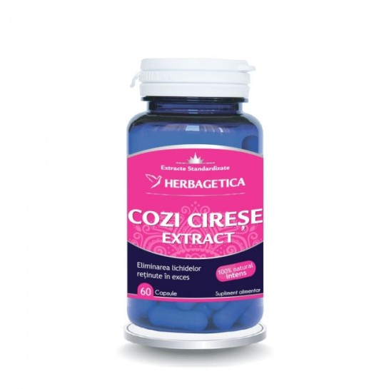 Cozi de cirese extract 60 capsule, Herbagetica