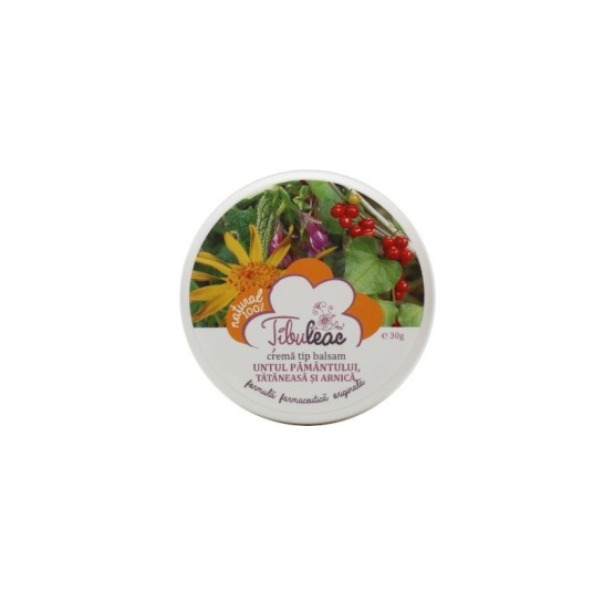 Cremă cu Untul Pămantului, cu tătăneasă si arnica, 30g, Tibuleac Plant 