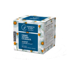 Crema antirid calmanta extract de musetel & vitaminele A, E si F, 50ml, Cosmetic Plant