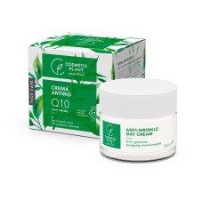 Crema antirid de zi Q10 + ceai verde si complex mineral energizant, 50ml, Cosmetic Plant