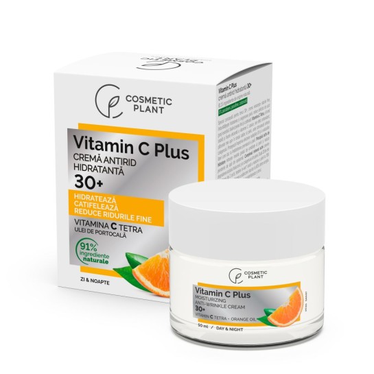 Cremă antirid hidratantă 30+ Vitamin C Plus cu Vitamina C Tetra, 50ml, Cosmetic Plant