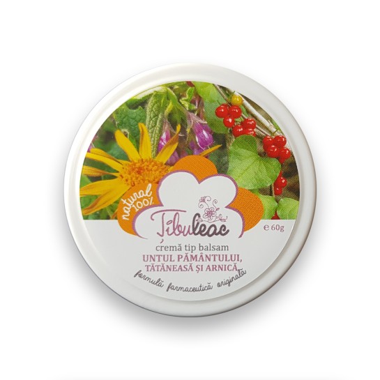 Cremă cu untul pămantului, tătăneasă si arnica, 60g, Tibuleac Plant
