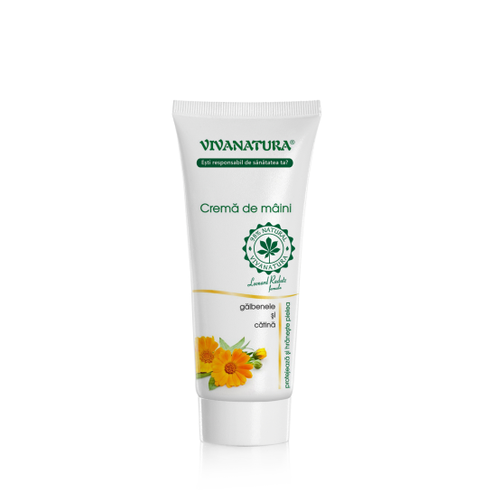 Cremă de maini cu gălbenele si cătină, 75 ml, VivaNatura