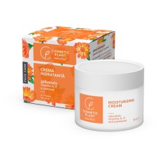 Crema hidratanta cu galbenele, vitaminele A, E si pantenol, 50ml, Cosmetic Plant