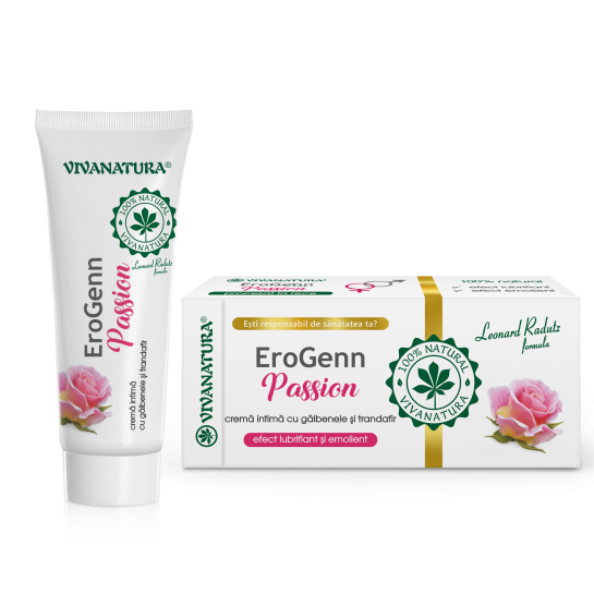 Cremă intimă cu gălbenele si trandafir Passion, 20 ml, VivaNatura