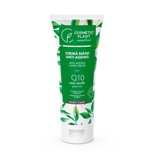 Cremă maini anti-ageing Q10 + ceai verde si complex mineral energizant, 100ml, Cosmetic Plant