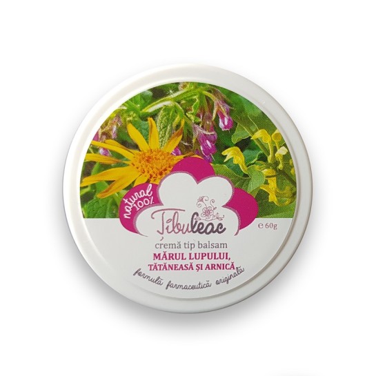 Cremă mărul lupului, tătăneasă si arnica, 60g, Tibuleac Plant