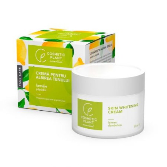 Cremă pentru albirea tenului cu extract de lămaie si păpădie, 50 ml, Cosmetic Plant
