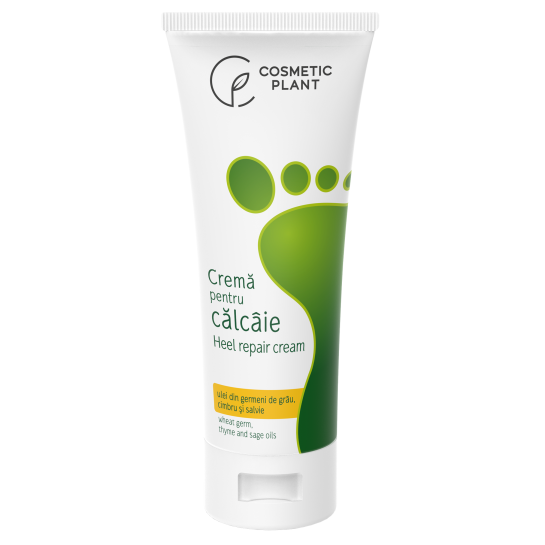 Cremă pentru călcaie cu ulei din germeni de grau, cimbru si salvie, 100 ml, Cosmetic Plant