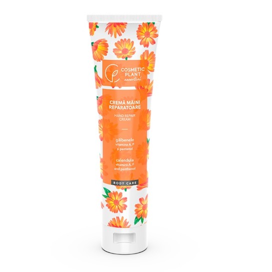Cremă pentru maini reparatoare cu extract de gălbenele şi vitaminele A, F şi pantenol, 150ml, Cosmetic Plant