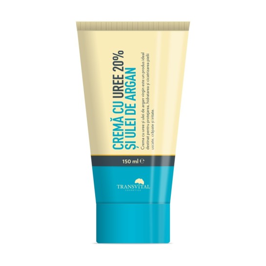Cremă uree 20% ulei argan, 150ml, Transvital