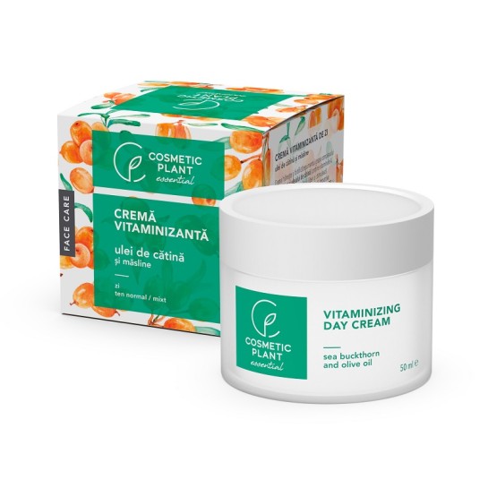 Cremă vitaminizantă de zi cu ulei de cătină şi măsline, 50ml, Cosmetic Plant
