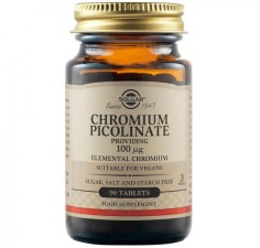 Crom picolinat (Chromium Picolinate) 100mcg, 90 tablete, Solgar