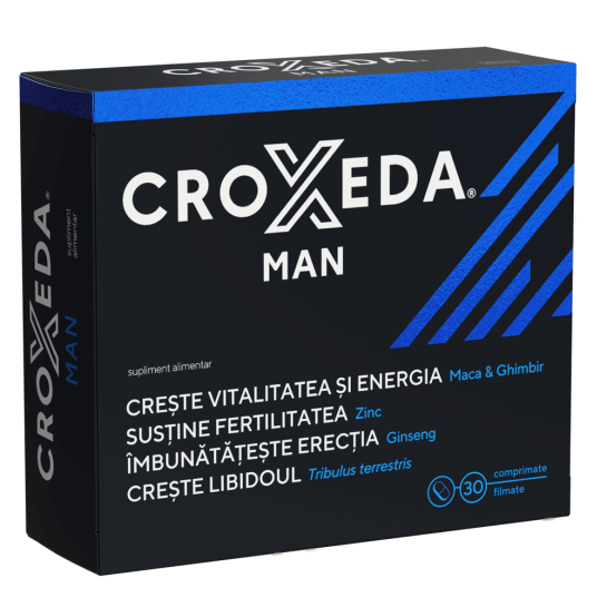 Croxeda Man, 30 comprimate filmate, Fiterman Pharma