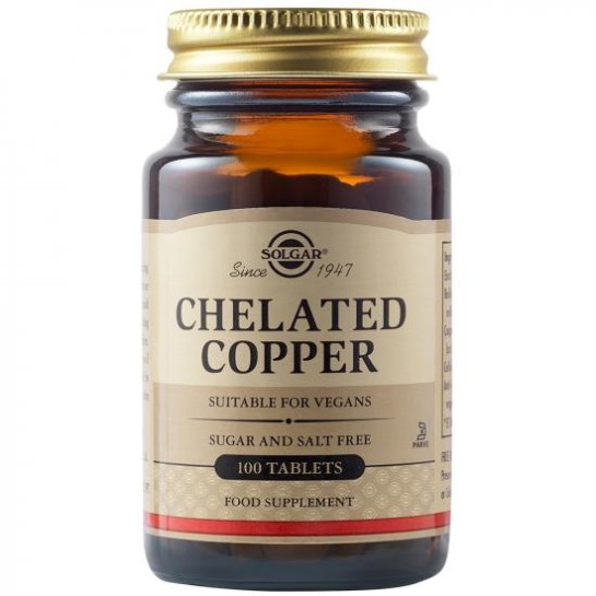 Cupru chelat 2,5 mg, 100 tablete, Solgar