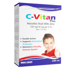 C-Vitan Plus, Vitamina C + Zinc, sirop copii 100ml, Esvida